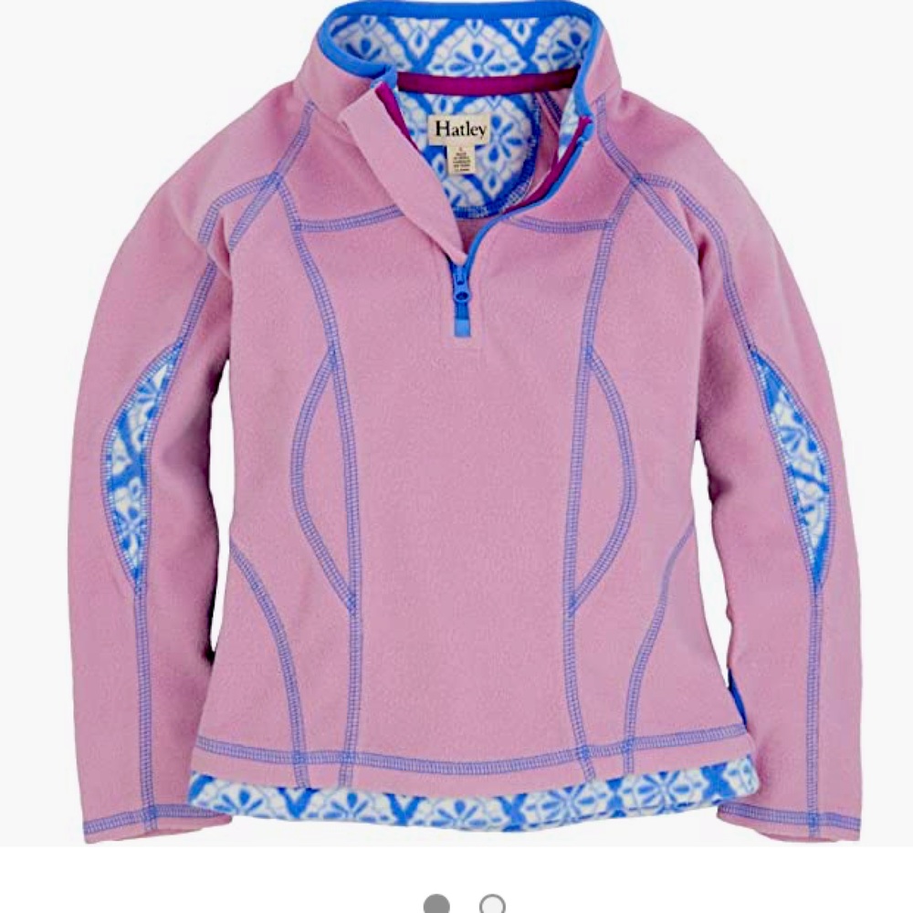 Hatley Girls' Mock Neck Fleece Jacket